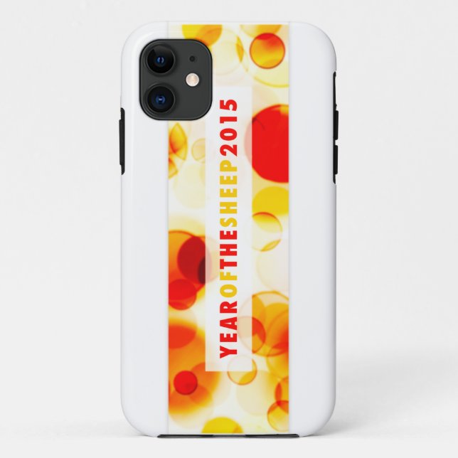 Capa Para iPhone Da Case-Mate ano dos ovinos 2015 (bokeh) (Verso)