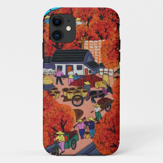 Capa Para iPhone Da Case-Mate Ano novo chinês, vila chinesa (Verso)