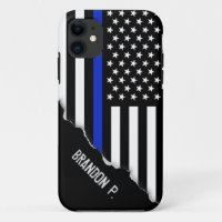 Apagar | Linha Azul fina Bandeira Americana