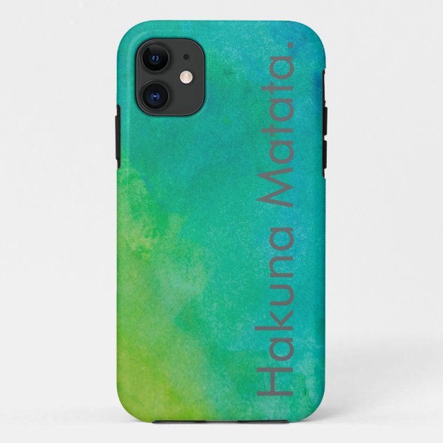 Capa Para iPhone Da Case-Mate Aquarela de Hakuna Matata (Verso)