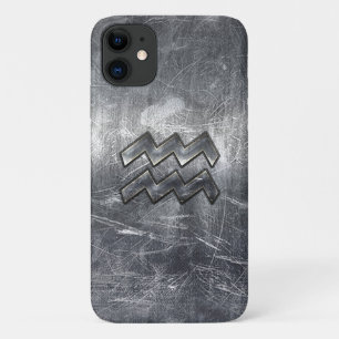 Capa Para iPhone Da Case-Mate Aquário Moderno Zodíaco Dificulta Aço Prateado
