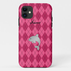 Capa Para iPhone Da Case-Mate Argyle conhecido personalizado do rosa do golfinho