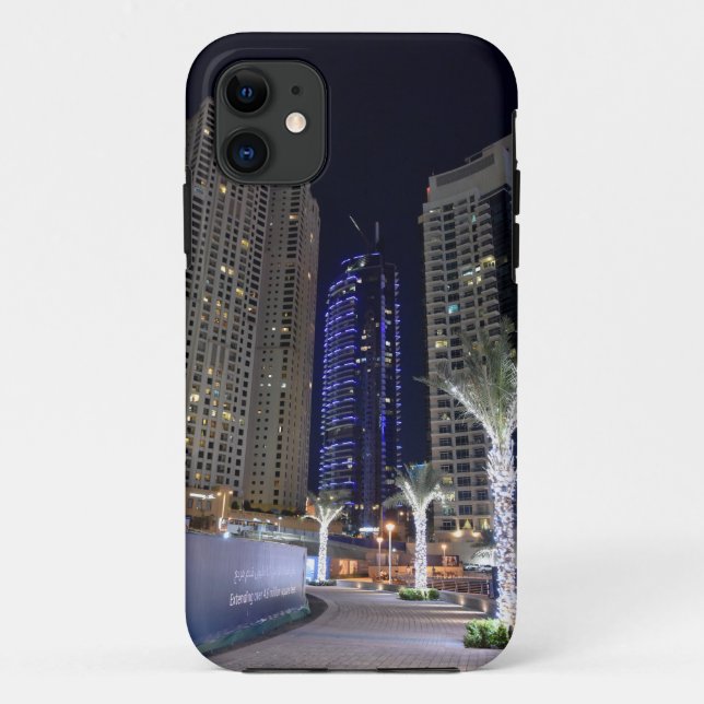 Capa Para iPhone Da Case-Mate Arquitetura de Dubai à noite (Verso)