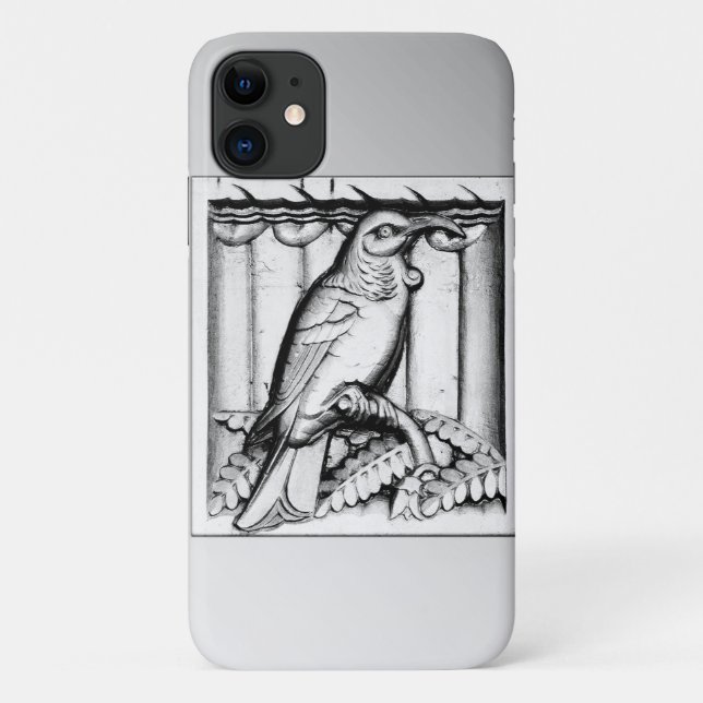 Capa Para iPhone Da Case-Mate Art Deco - falcão de pedra gravado - prata (Verso)