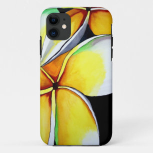 Capa Para iPhone Da Case-Mate Arte amarela tropical do original da flor do