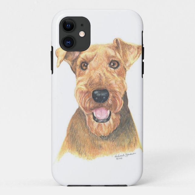 Capa Para iPhone Da Case-Mate Arte de Airedale Terrier (Verso)