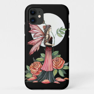 Capa Para iPhone Da Case-Mate Arte de Fantasia Gótica Fada Rosa de Fogo