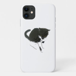 Capa Para iPhone Da Case-Mate Arte de Gato Preto e Branco