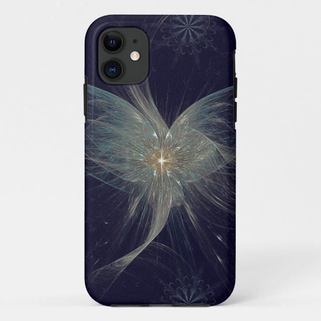 Capa Para iPhone Da Case-Mate Arte do Fractal do anjo do inverno (Verso)