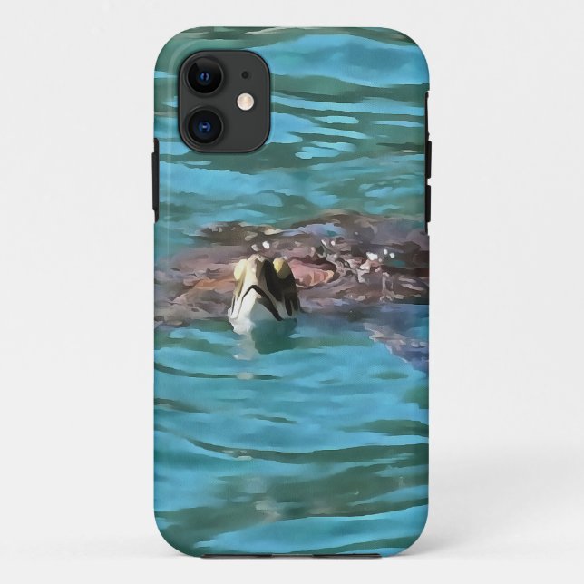 Capa Para iPhone Da Case-Mate Arte sobre a vida selvagem de tartarugas marinhas (Verso)
