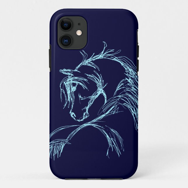 Capa Para iPhone Da Case-Mate Artsy Horse Sketch (Verso)