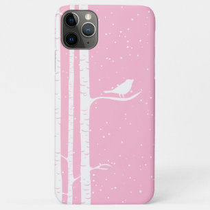 Capa Para iPhone Da Case-Mate Árvores de vidoeiro nevado cor-de-rosa