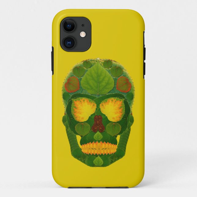 Capa Para iPhone Da Case-Mate Aspen Leaf Skull 9 (Verso)
