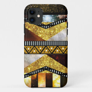 Capa Para iPhone Da Case-Mate Asteca dourado chique da galáxia do brilho do