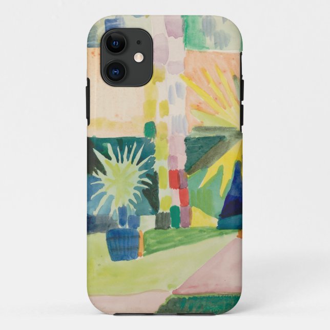 Capa Para iPhone Da Case-Mate August Macke - jardim no lago Thun (Verso)