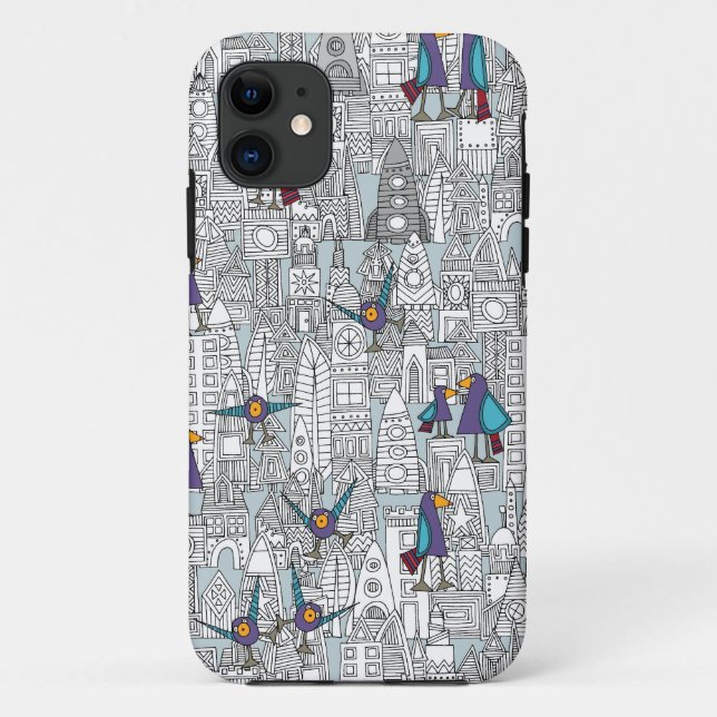 Capa Para iPhone Da Case-Mate aves e foguetes (Verso)