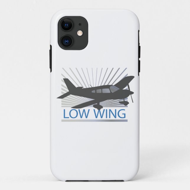 Capa Para iPhone Da Case-Mate Avião de baixa asa (Verso)