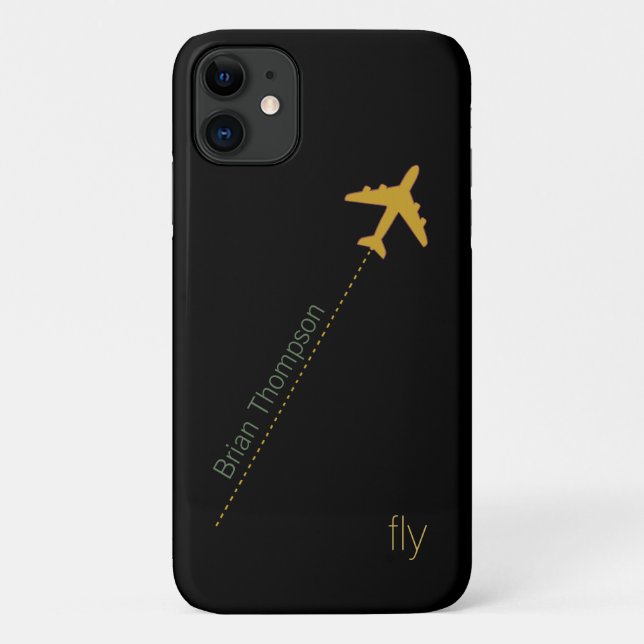 Capa Para iPhone Da Case-Mate avião personalizado (Verso)