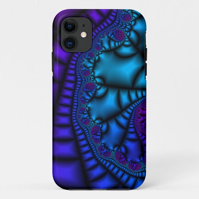 Capa Para iPhone Da Case-Mate Azul-Seda (Verso)