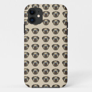 Capa Para iPhone Da Case-Mate azulejo BG do pug