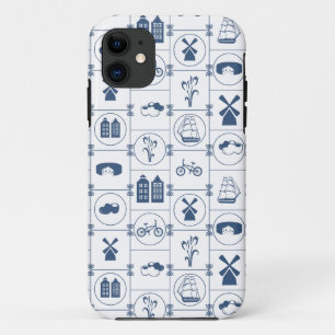 Capa Para iPhone Da Case-Mate Azulejos azuis holandeses