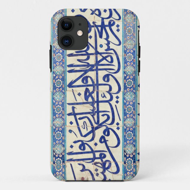 Capa Para iPhone Da Case-Mate Azulejos de Iznik com caligrafia islâmica (Verso)