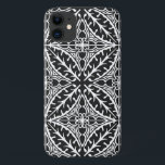 Capa Para iPhone Da Case-Mate Azulejos marroquinos - preto e branco<br><div class="desc">O marroquino inspirou um padrão de azulejo com um aspecto cerâmico polido - preto com fundo branco</div>