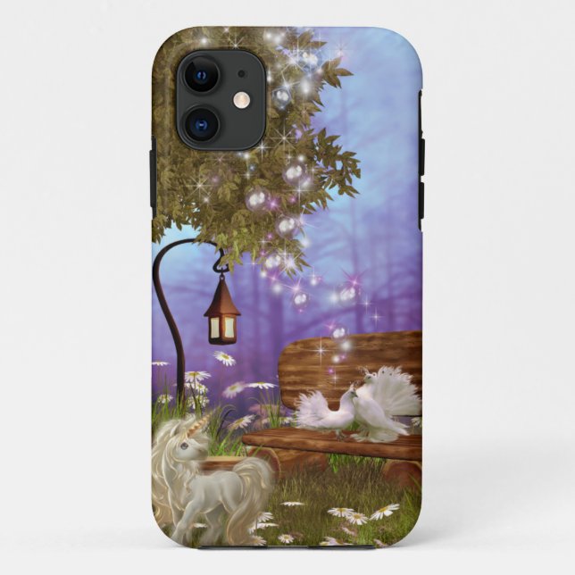 Capa Para iPhone Da Case-Mate Baby Unicorn Fantasy Garden.png (Verso)