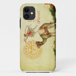 Capa Para iPhone Da Case-Mate Bailarina do vintage, flores, e colagem do camelo