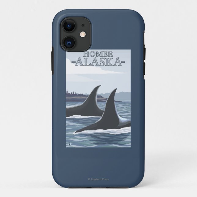 Capa Para iPhone Da Case-Mate Baleias #1 da orca - local, Alaska (Verso)