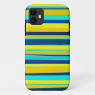 Capa Para iPhone Da Case-Mate Banda gráfica amarela e azul