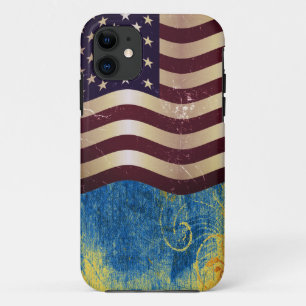 Capa Para iPhone Da Case-Mate Bandeira americana 04 do vintage