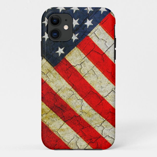 Capa Para iPhone Da Case-Mate Bandeira americana Grunge (Verso)