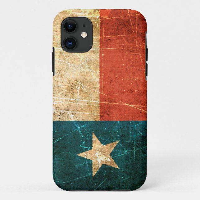 Capa Para iPhone Da Case-Mate Bandeira arrastada e vestida de Texas (Verso)