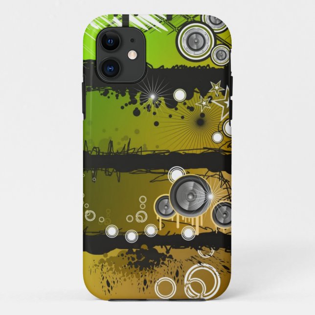 Capa Para iPhone Da Case-Mate Bandeira da música do estilo do Grunge (Verso)