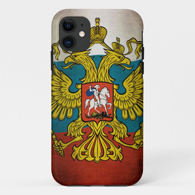 Capa Para iPhone Da Case-Mate Bandeira da Rússia ondulando (Verso)