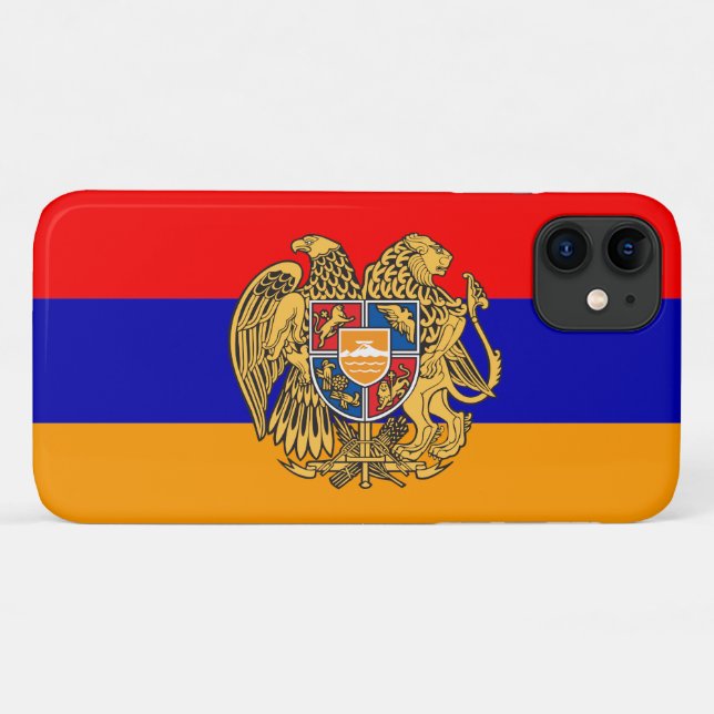 Capa Para iPhone Da Case-Mate Bandeira de Arménia (Verso (horizontal))