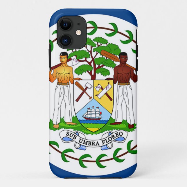 Capa Para iPhone Da Case-Mate Bandeira de Belize (Verso)