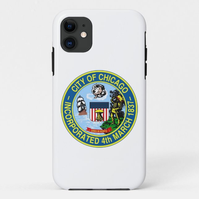 Capa Para iPhone Da Case-Mate Bandeira de Chicago (Verso)