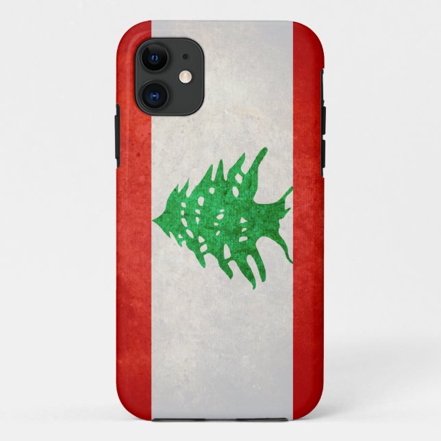 Capa Para iPhone Da Case-Mate Bandeira de Líbano (Verso)