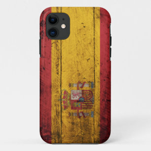 Capa Para iPhone Da Case-Mate Bandeira de madeira velha da espanha