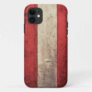 Capa Para iPhone Da Case-Mate Bandeira de madeira velha de Áustria