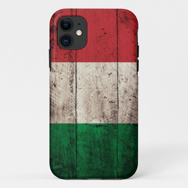 Capa Para iPhone Da Case-Mate Bandeira de madeira velha de Italia (Verso)