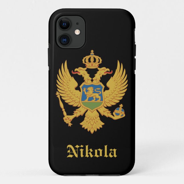 Capa Para iPhone Da Case-Mate Bandeira de Montenegro (Verso)