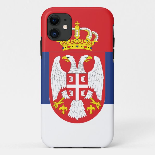 Capa Para iPhone Da Case-Mate Bandeira de Serbia (Verso)