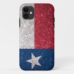 Capa Para iPhone Da Case-Mate Bandeira de Texas do brilho do falso