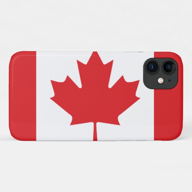 Capa Para iPhone Da Case-Mate Bandeira do Canadá (Verso (horizontal))