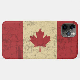 Capa Para iPhone Da Case-Mate Bandeira do Canadá Vintage em desgosto