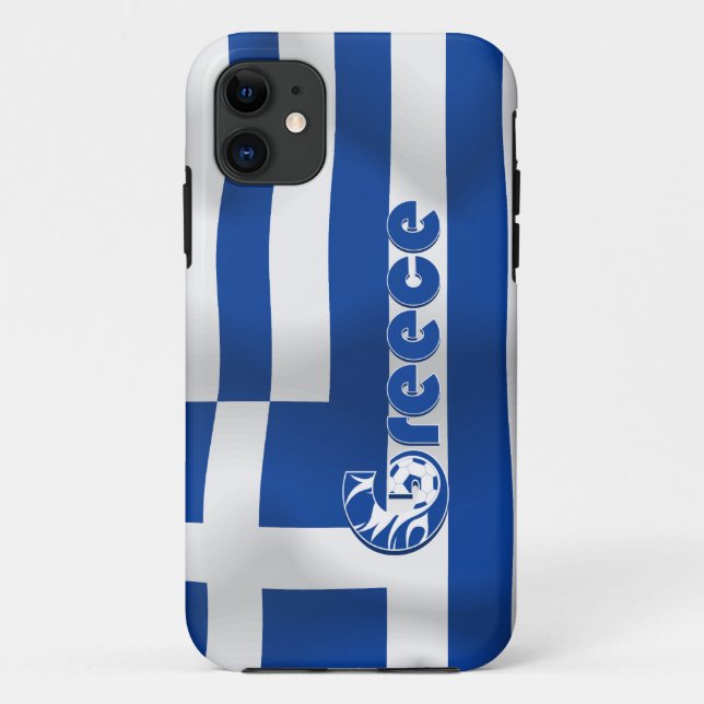 Capa Para iPhone Da Case-Mate Bandeira do futebol da piscina (Verso)