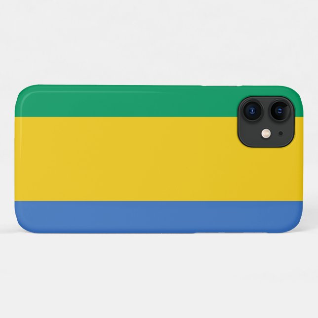 Capa Para iPhone Da Case-Mate Bandeira do Gabão (Verso (horizontal))